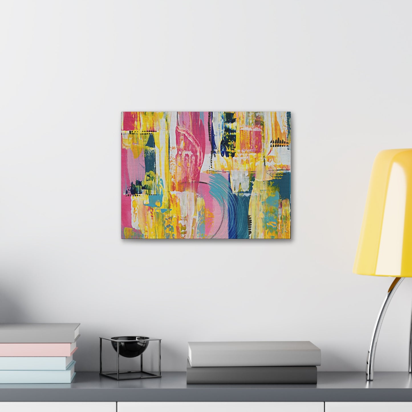 Twin Radiance NO.2- Vibrant Abstract Art Print for Home Decor