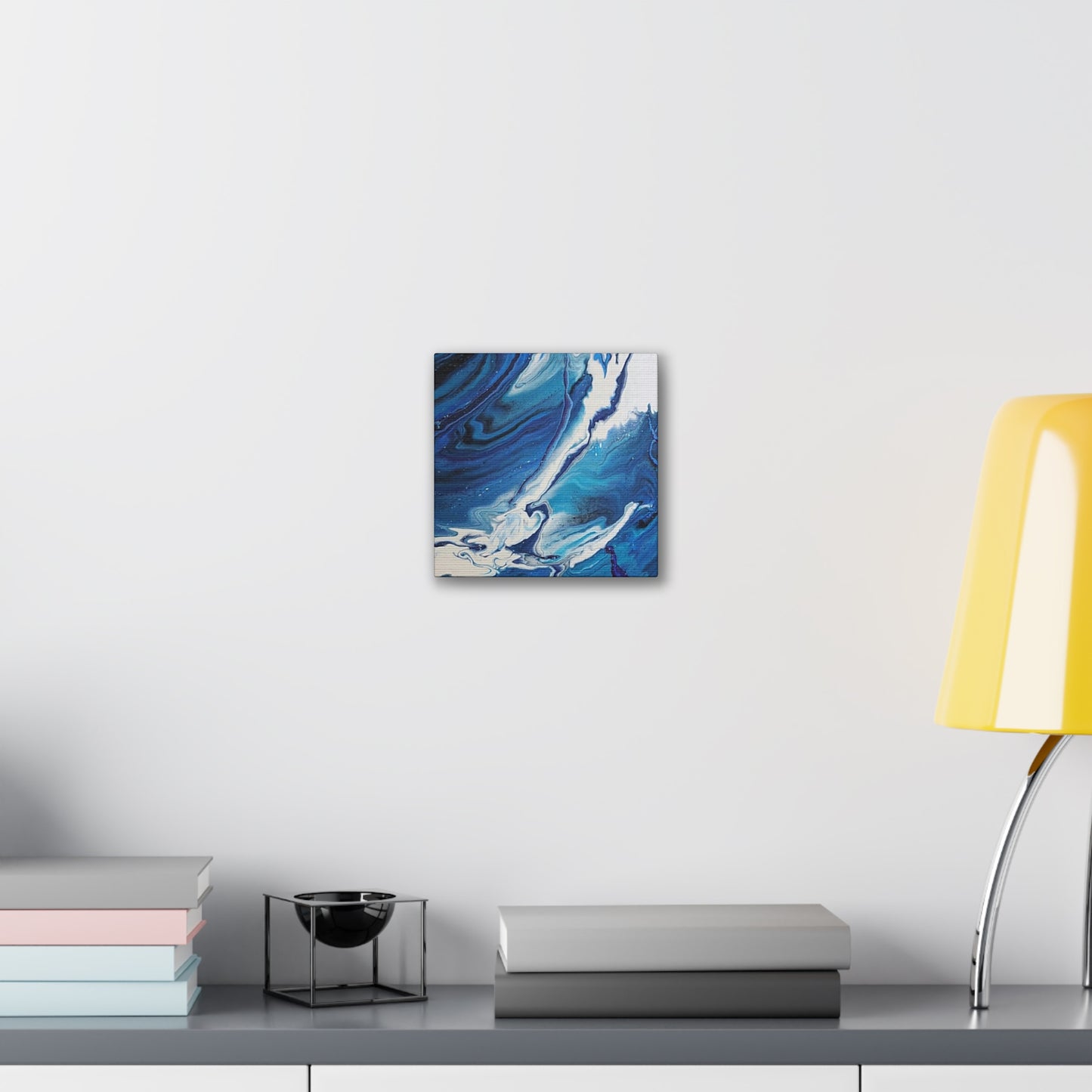 Ocean in Motion (Vertical) Modern Ocean-Inspired Abstract Art for Beach House Decor