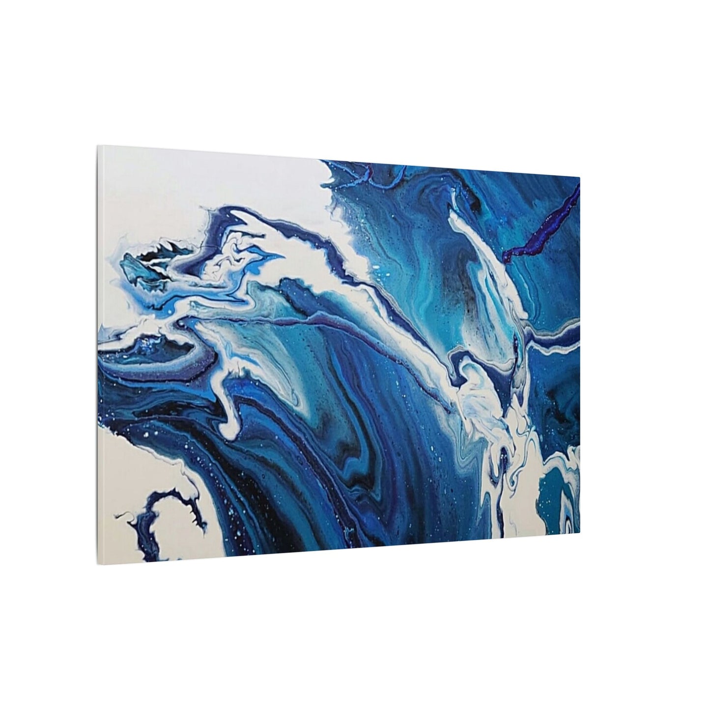 Ocean in Motion (Horizontal) Modern Ocean-Inspired Abstract Art for Beach House Decor