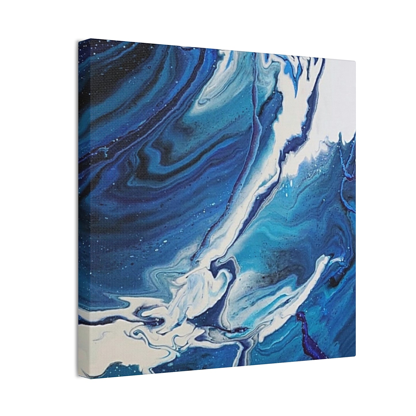 Ocean in Motion (Vertical) Modern Ocean-Inspired Abstract Art for Beach House Decor