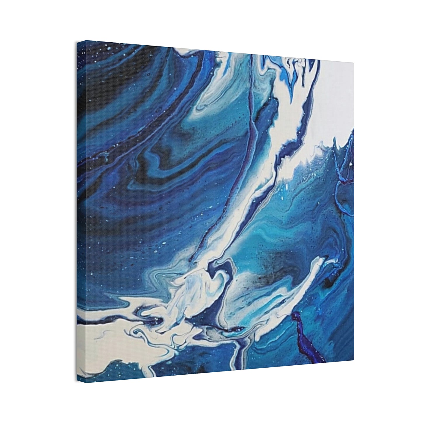 Ocean in Motion (Vertical) Modern Ocean-Inspired Abstract Art for Beach House Decor