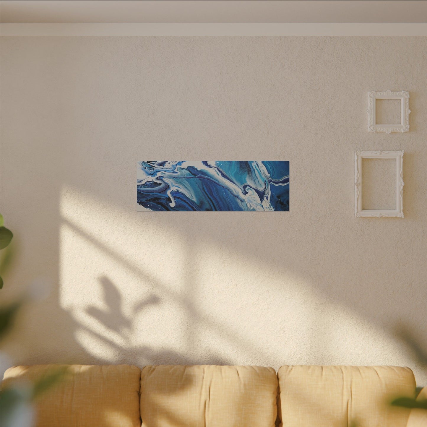 Ocean in Motion (Horizontal) Modern Ocean-Inspired Abstract Art for Beach House Decor