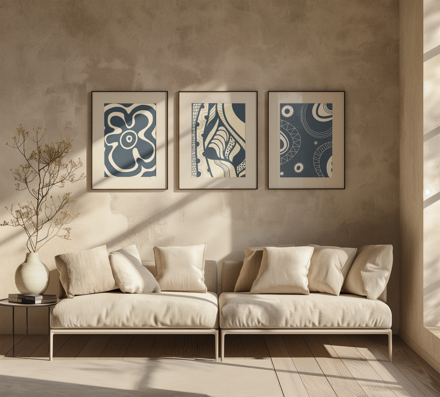 Boho Satin Poster Art Print, Abstract Wall Decor, Home Decoration, Modern Art, Gift for Him or Her