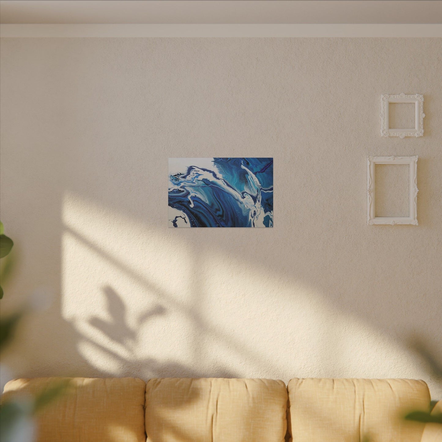 Ocean in Motion (Horizontal) Modern Ocean-Inspired Abstract Art for Beach House Decor