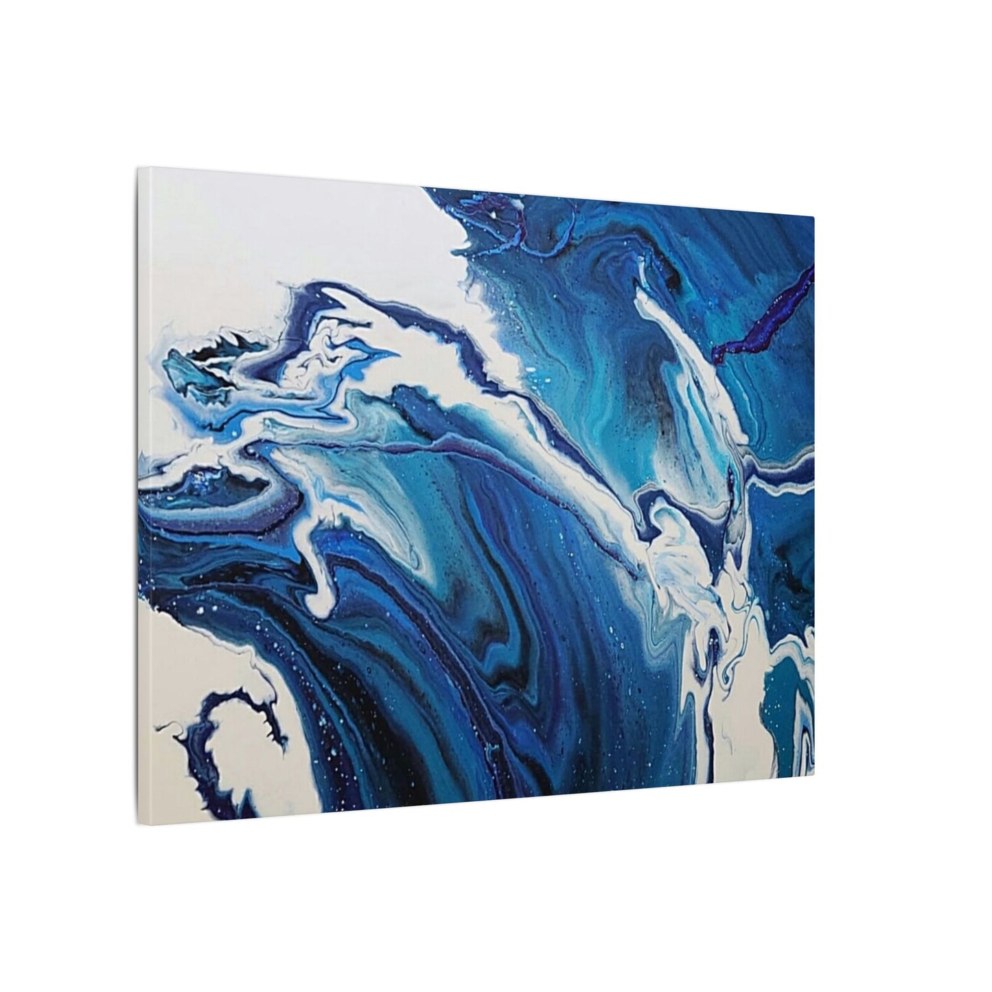 Ocean in Motion (Horizontal) Modern Ocean-Inspired Abstract Art for Beach House Decor