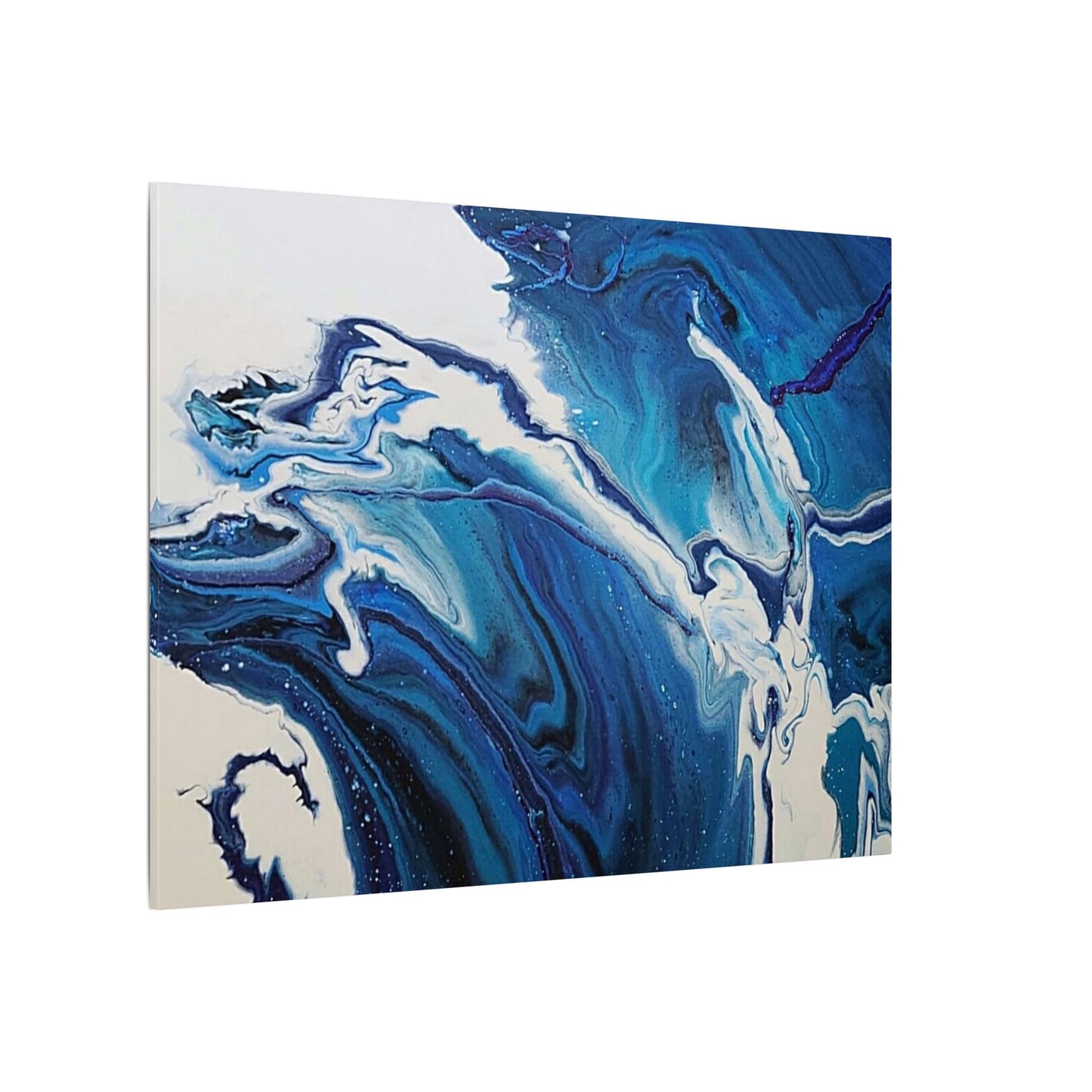Ocean in Motion (Horizontal) Modern Ocean-Inspired Abstract Art for Beach House Decor