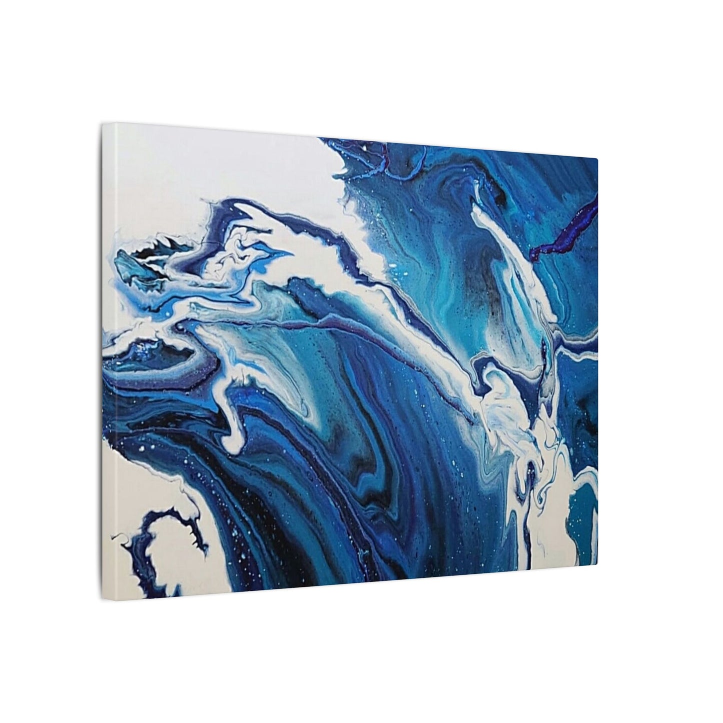 Ocean in Motion (Horizontal) Modern Ocean-Inspired Abstract Art for Beach House Decor