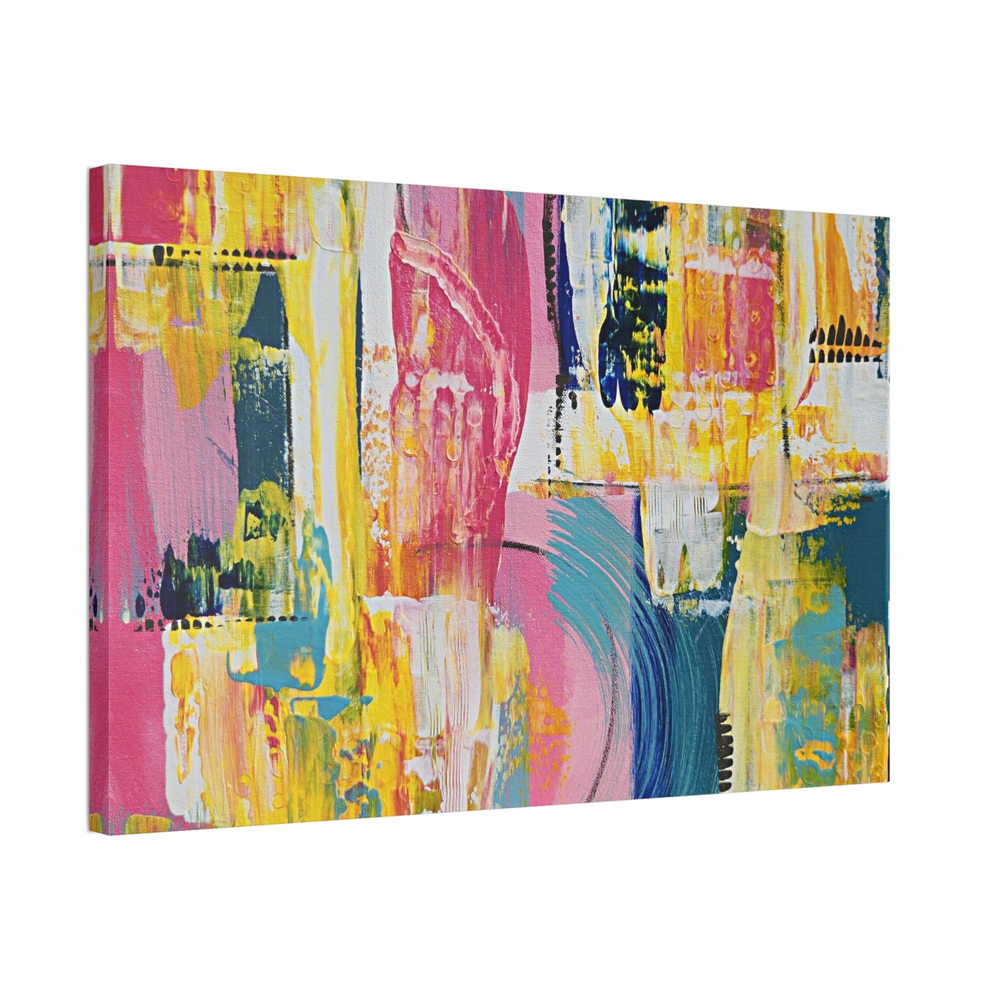 Twin Radiance NO.2- Vibrant Abstract Art Print for Home Decor