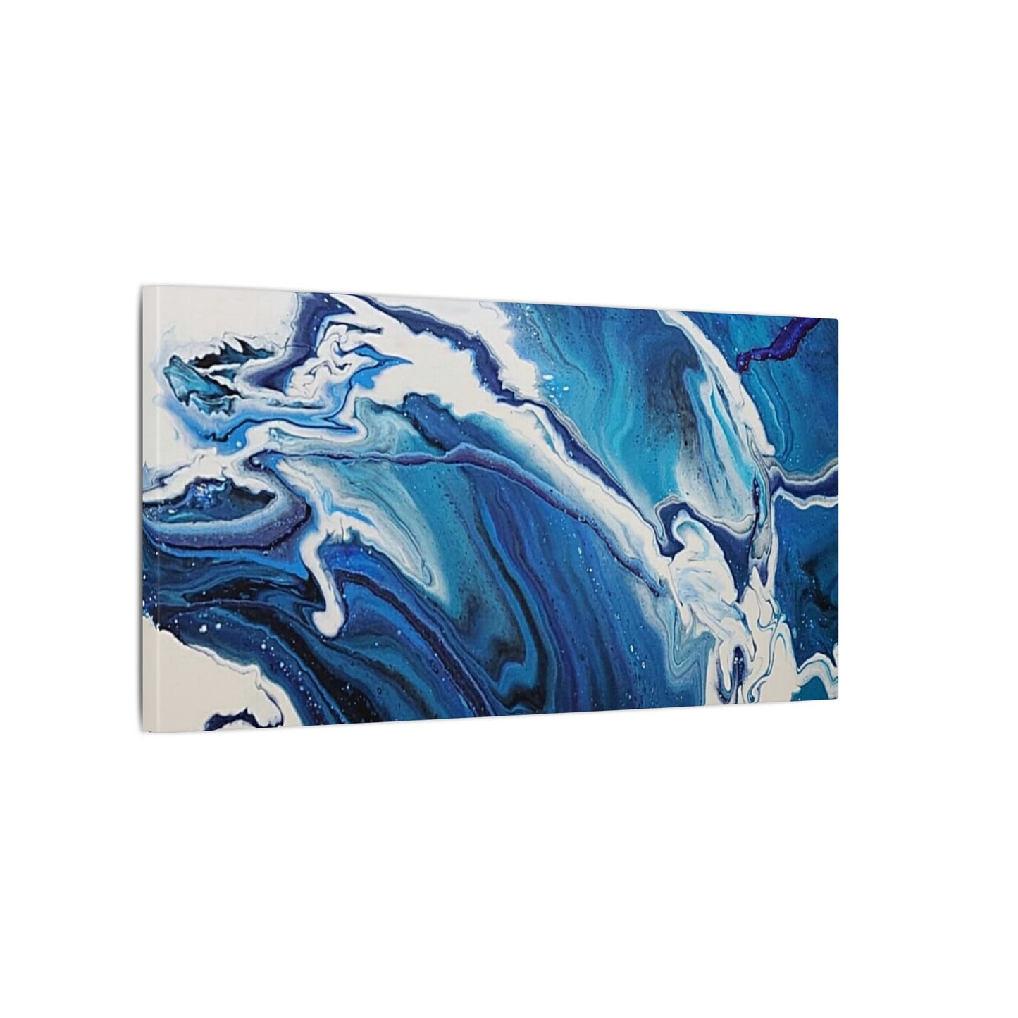 Ocean in Motion (Horizontal) Modern Ocean-Inspired Abstract Art for Beach House Decor
