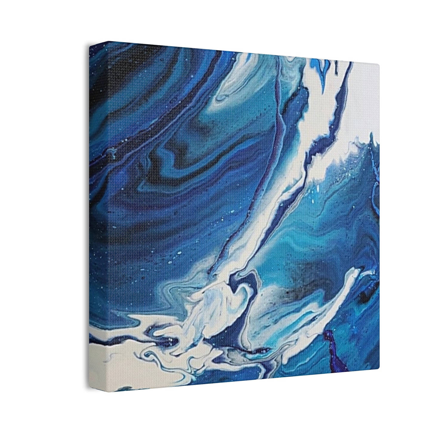 Ocean in Motion (Vertical) Modern Ocean-Inspired Abstract Art for Beach House Decor