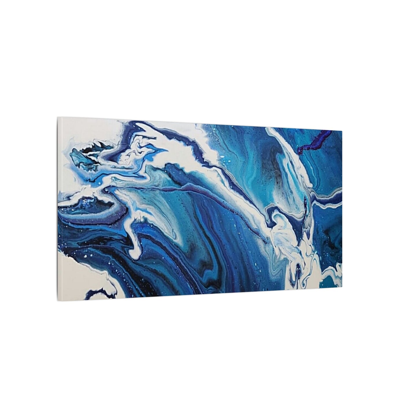 Ocean in Motion (Horizontal) Modern Ocean-Inspired Abstract Art for Beach House Decor