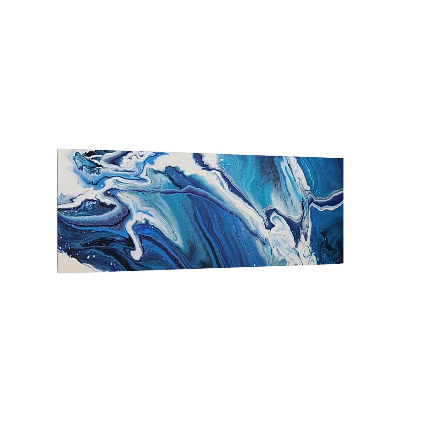 Ocean in Motion (Horizontal) Modern Ocean-Inspired Abstract Art for Beach House Decor