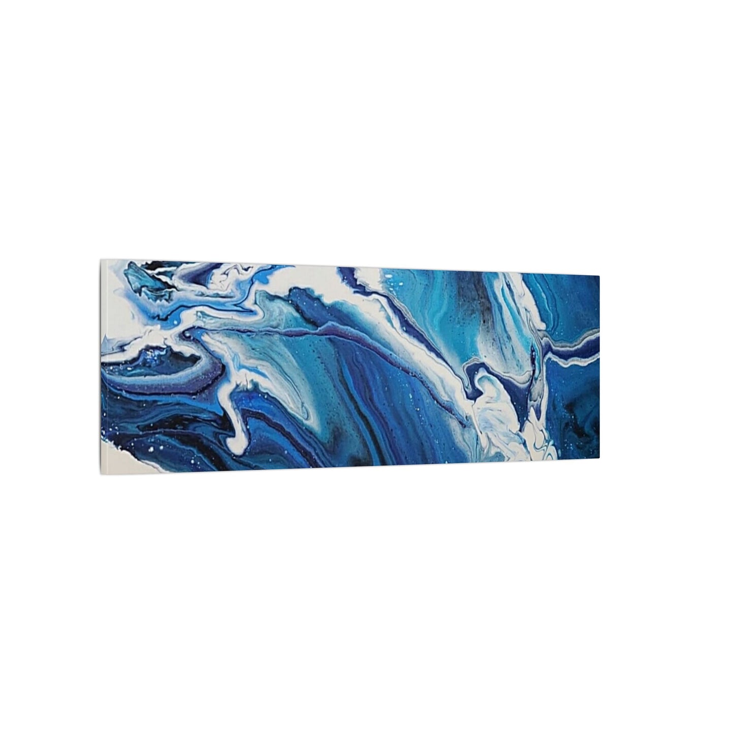 Ocean in Motion (Horizontal) Modern Ocean-Inspired Abstract Art for Beach House Decor