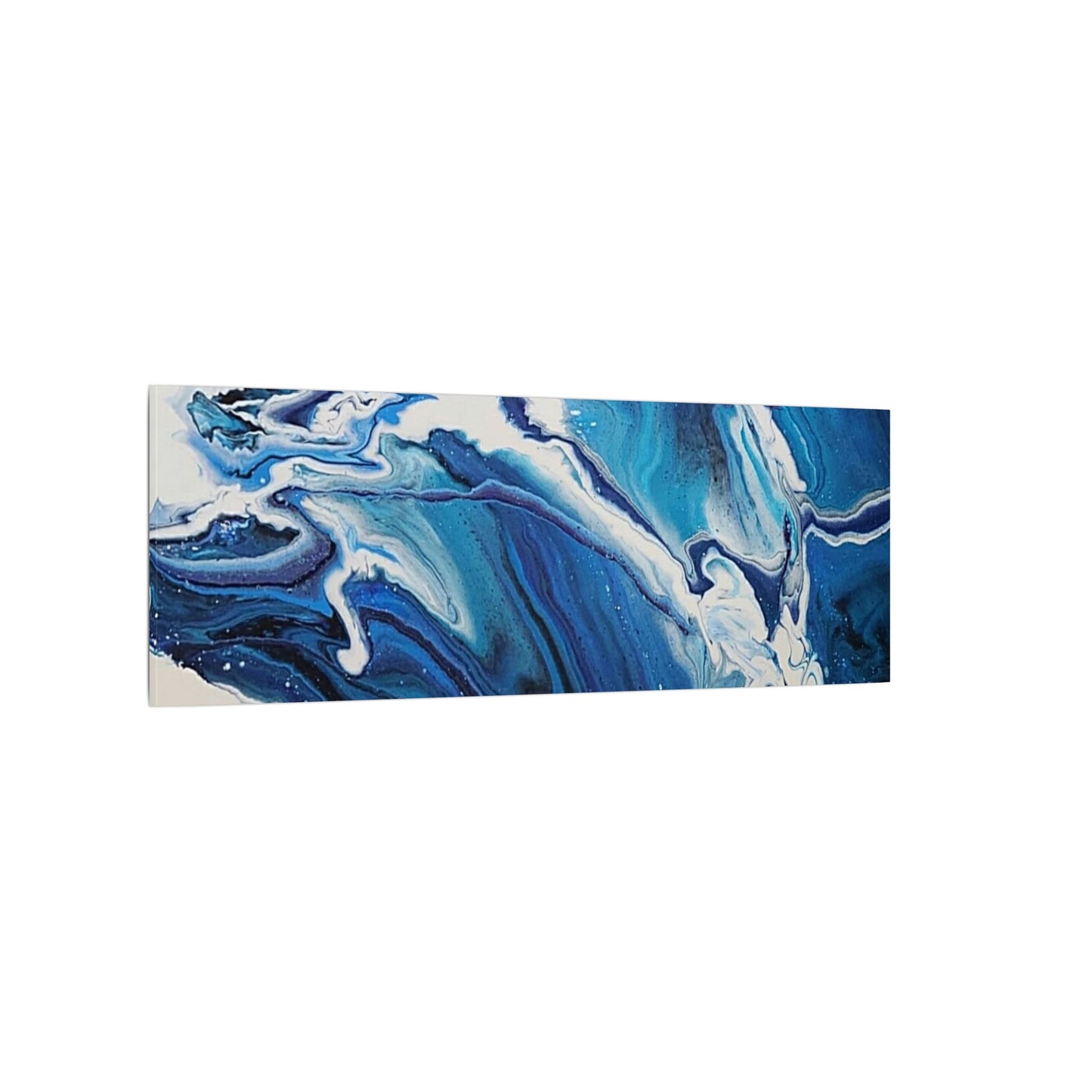 Ocean in Motion (Horizontal) Modern Ocean-Inspired Abstract Art for Beach House Decor