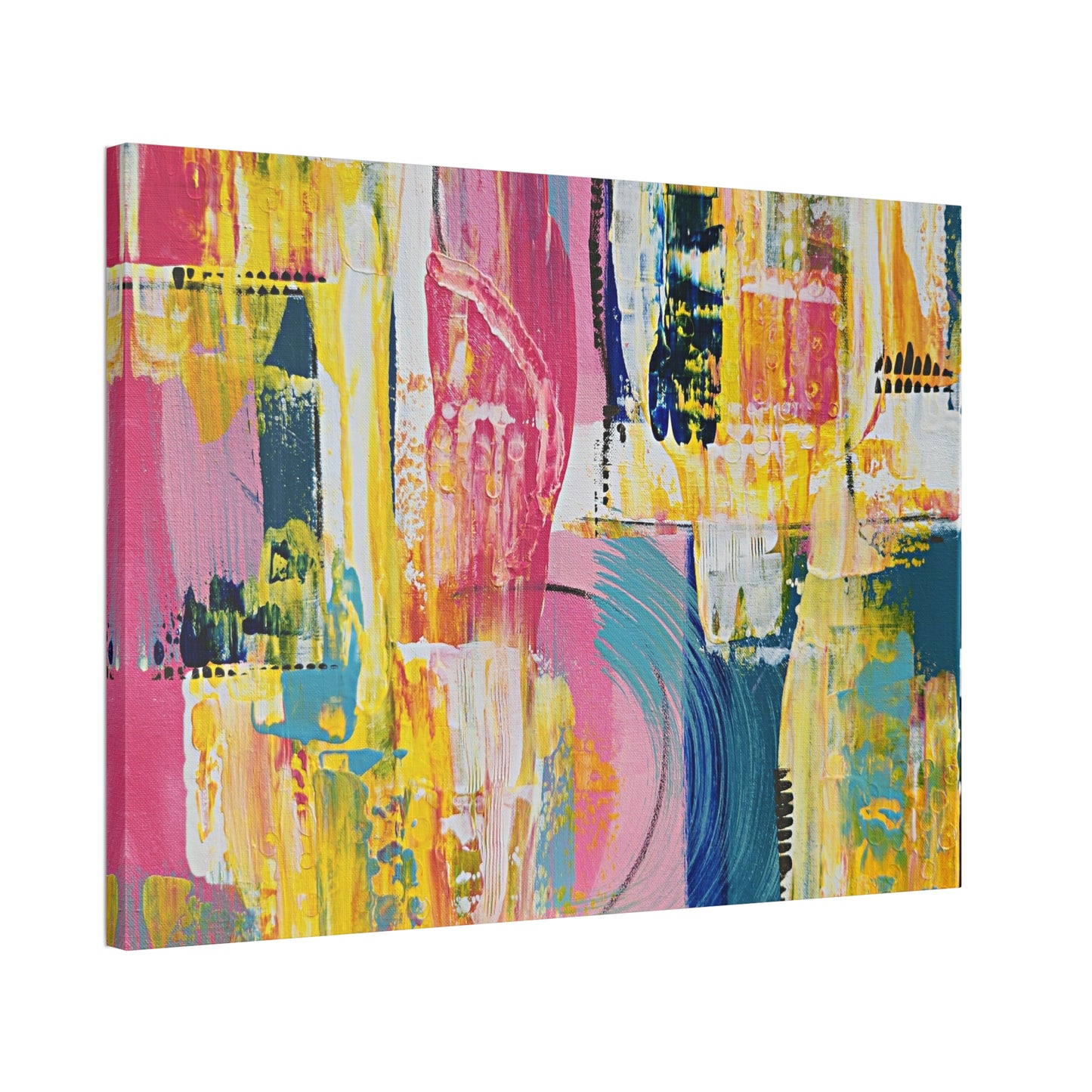 Twin Radiance NO.2- Vibrant Abstract Art Print for Home Decor