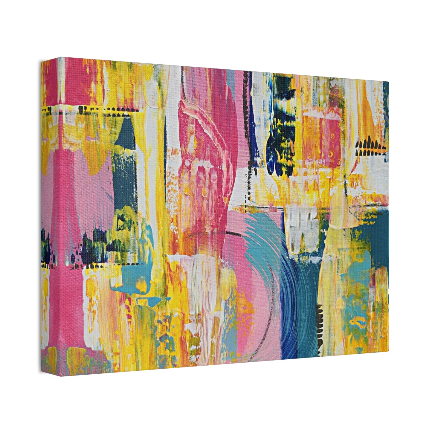 Twin Radiance NO.2- Vibrant Abstract Art Print for Home Decor