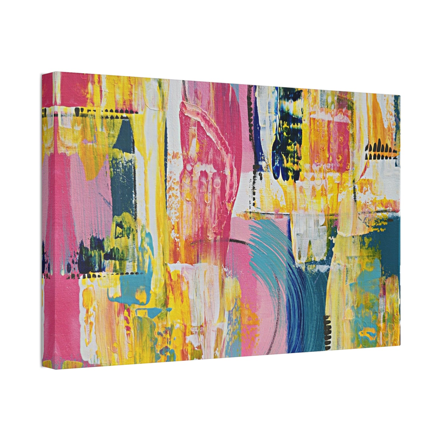 Twin Radiance NO.2- Vibrant Abstract Art Print for Home Decor