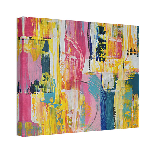 Twin Radiance NO.2- Vibrant Abstract Art Print for Home Decor