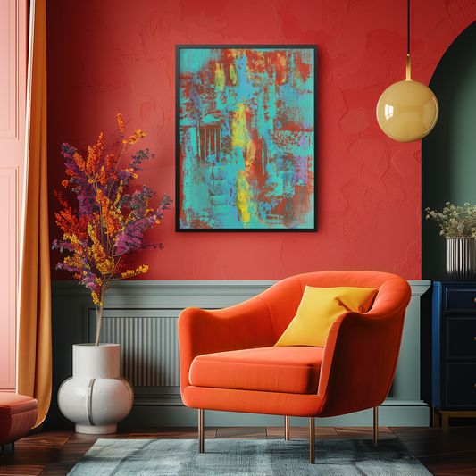Luminous Current brings a rush of color and creative energy to any space.