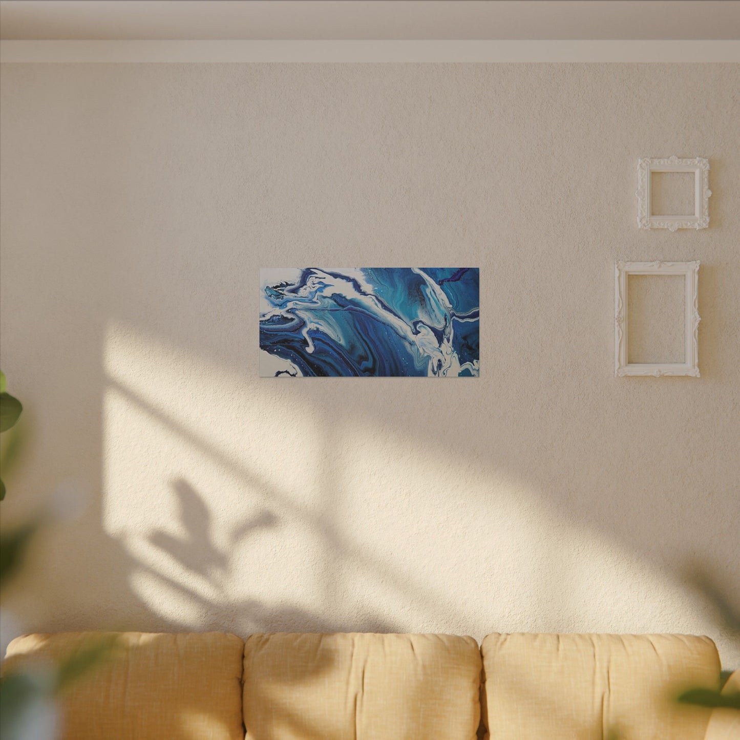 Ocean in Motion (Horizontal) Modern Ocean-Inspired Abstract Art for Beach House Decor