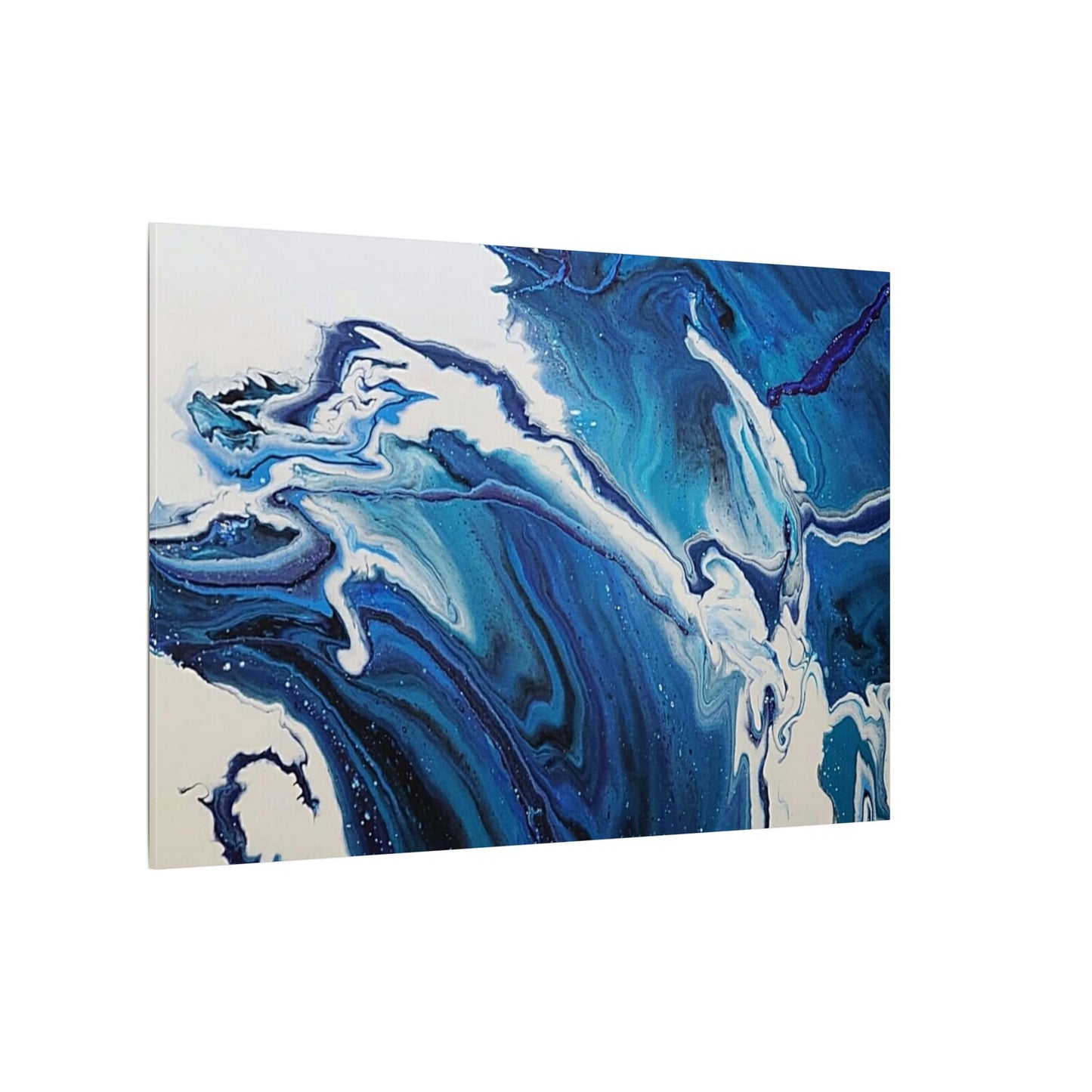Ocean in Motion (Horizontal) Modern Ocean-Inspired Abstract Art for Beach House Decor